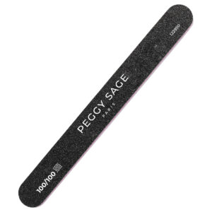 Lima de uñas negra 2 caras lavable 100/100