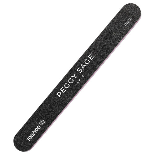 Lima de uñas negra 2 caras lavable 100/100